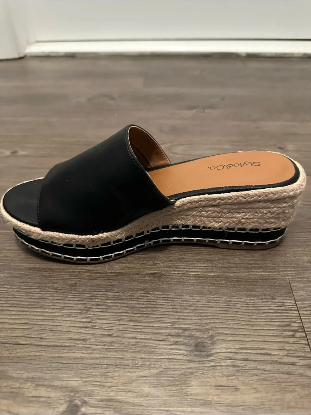 ❤️ Black STYLE & CO Hayess Espadrille - Size 6.5